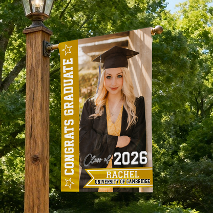 Class Of 2026 Flags - Graduation Flags - Perfect Gift for Graduates