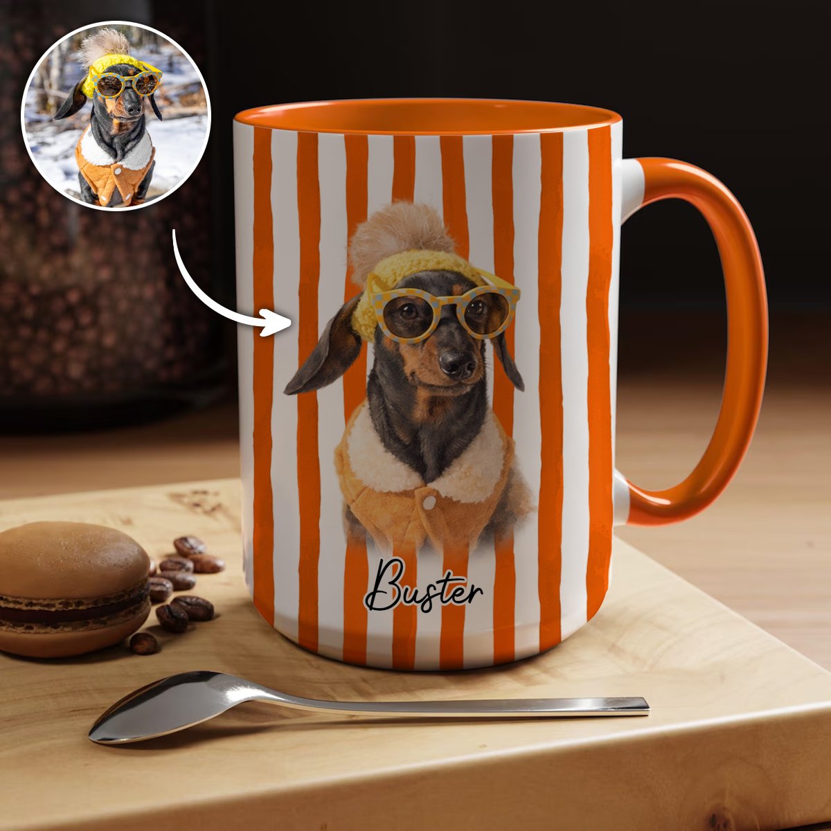 Glitch Soul Pet's Portrait - Personalized Pet Mug