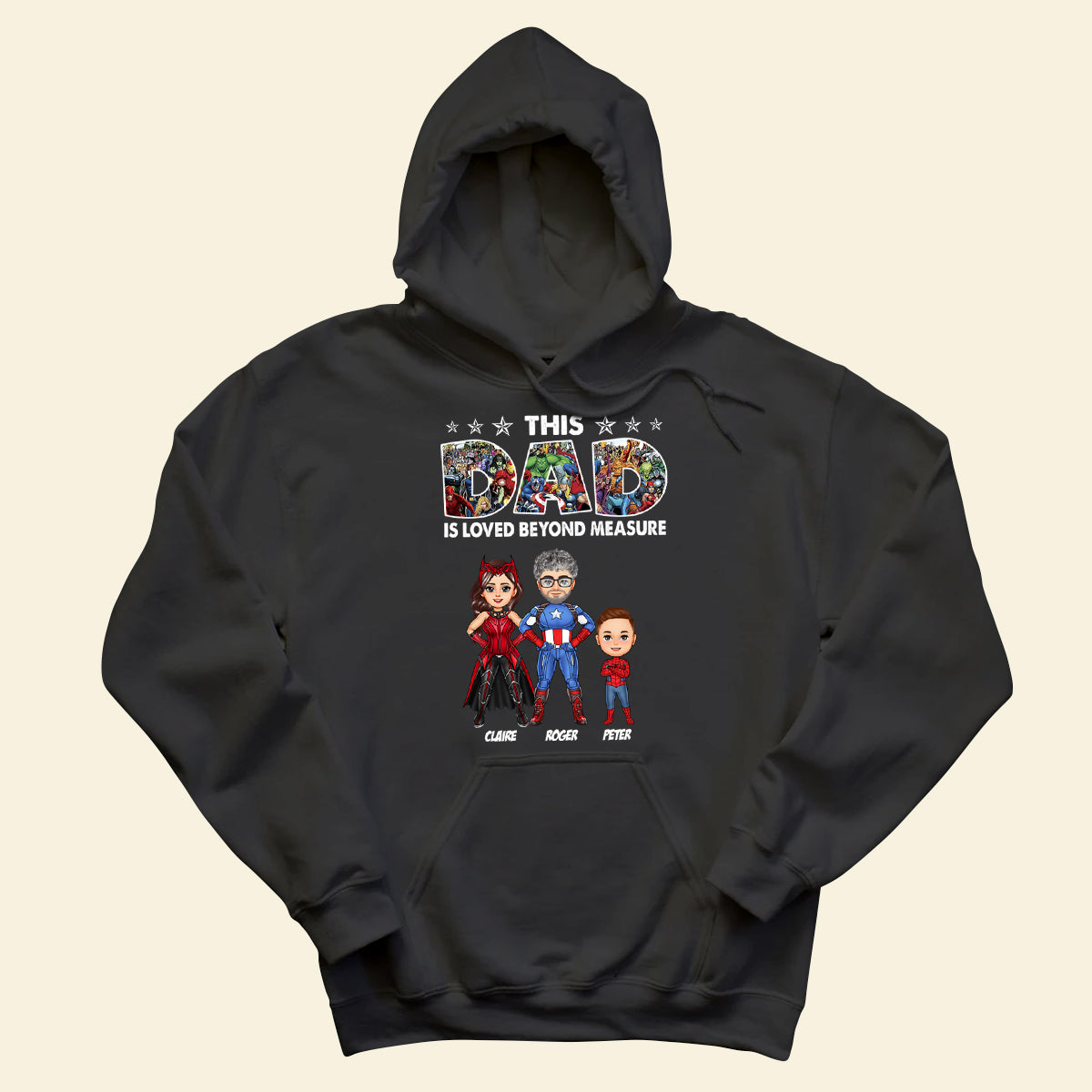 This Dad Is Love Beyond Measure - Personalized Apparel - Loving Gift For Father, Dad, Father's Day, Birthday Gift 2_df0b3493-08dd-4e5b-a3f2-5264885bf491.jpg