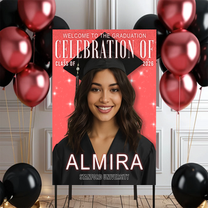 Trendy Magazine Cover - Graduation Welcome Sign Party
