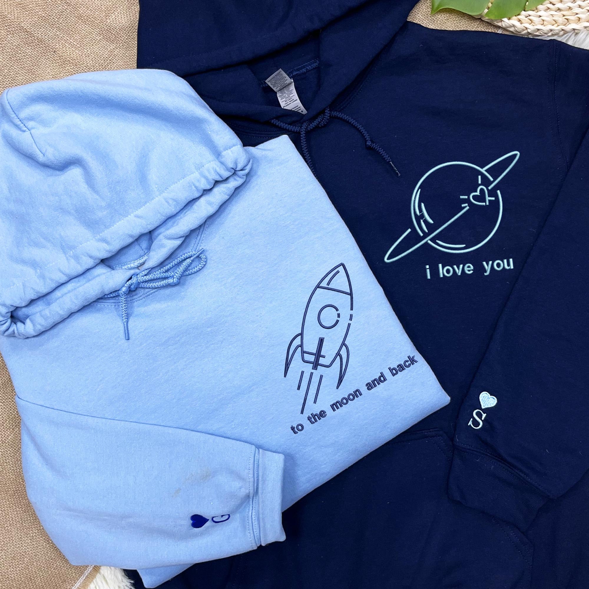 I Love You To The Moon And Back Shirt, Matching Couple Embroidered shirt, Gift For Couple, Gift For Boyfriend Girlfriend 2_e617b55a-2109-4c6d-9ce1-f577c2e08ed6.jpg