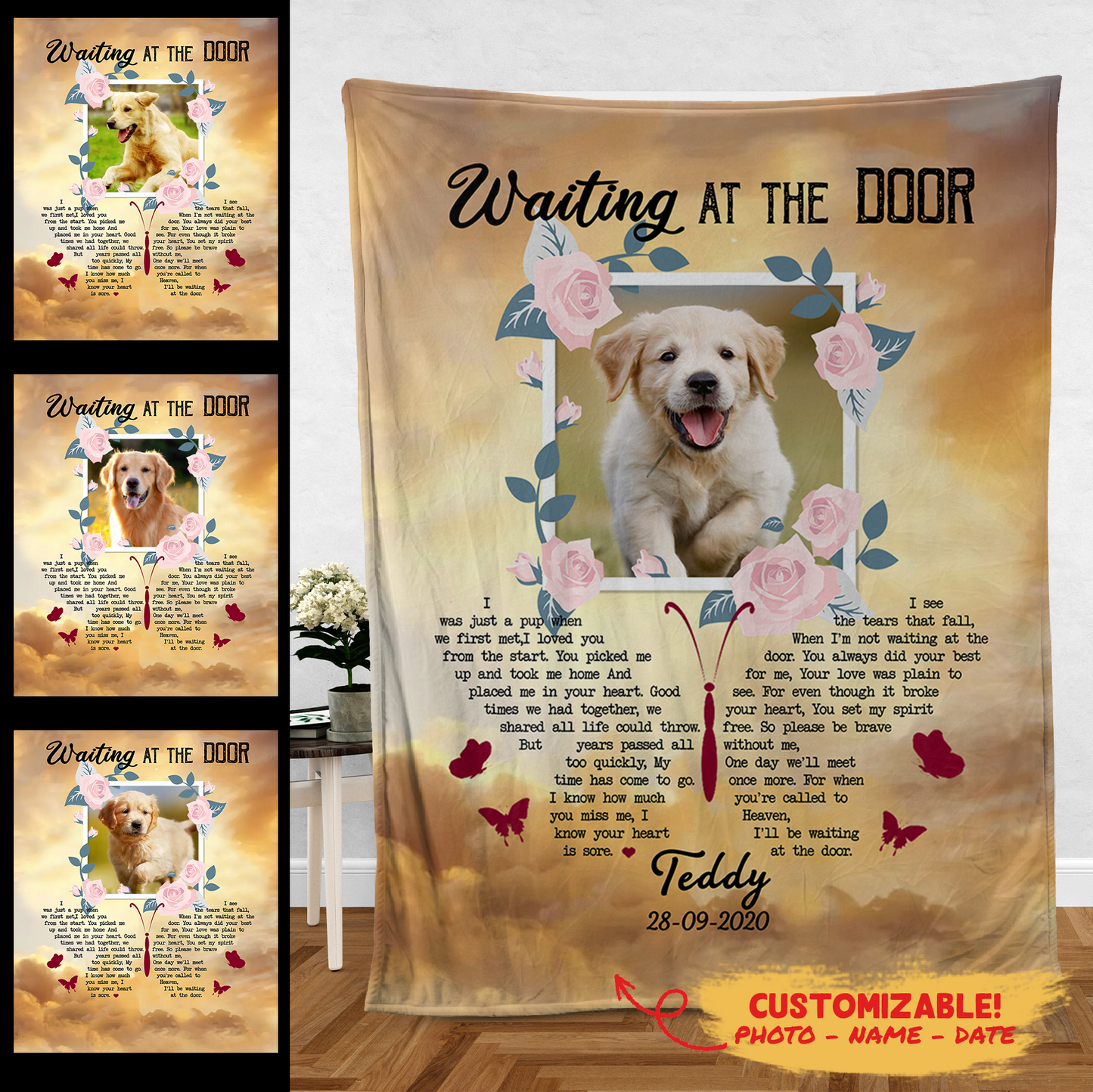 Dog Remembrance Blanket - You Set My Spirit Free - Dog Memorial Gifts For Men 2_e7520b11-3732-43b7-afd7-31966c3d929d.png