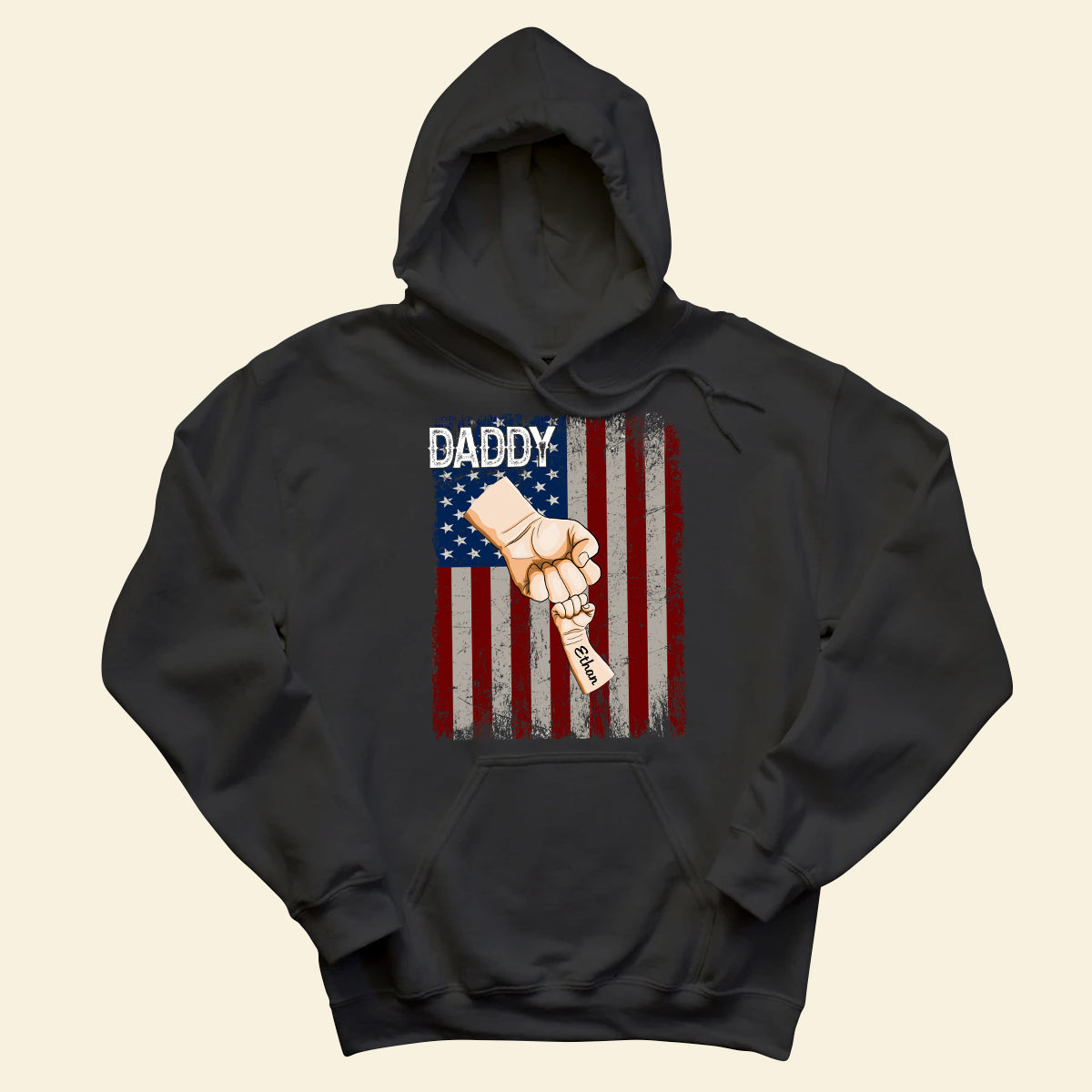 Grandpa & Grandkids American Fist Bump - Personalized Apparel - Loving Gift For Father, Dad, Father's Day 2_e7c577dd-b4f6-4902-b605-ac4f9e4faf37.jpg