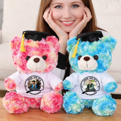 Congrats Graduation So Proud - Personalized Teddy Bear