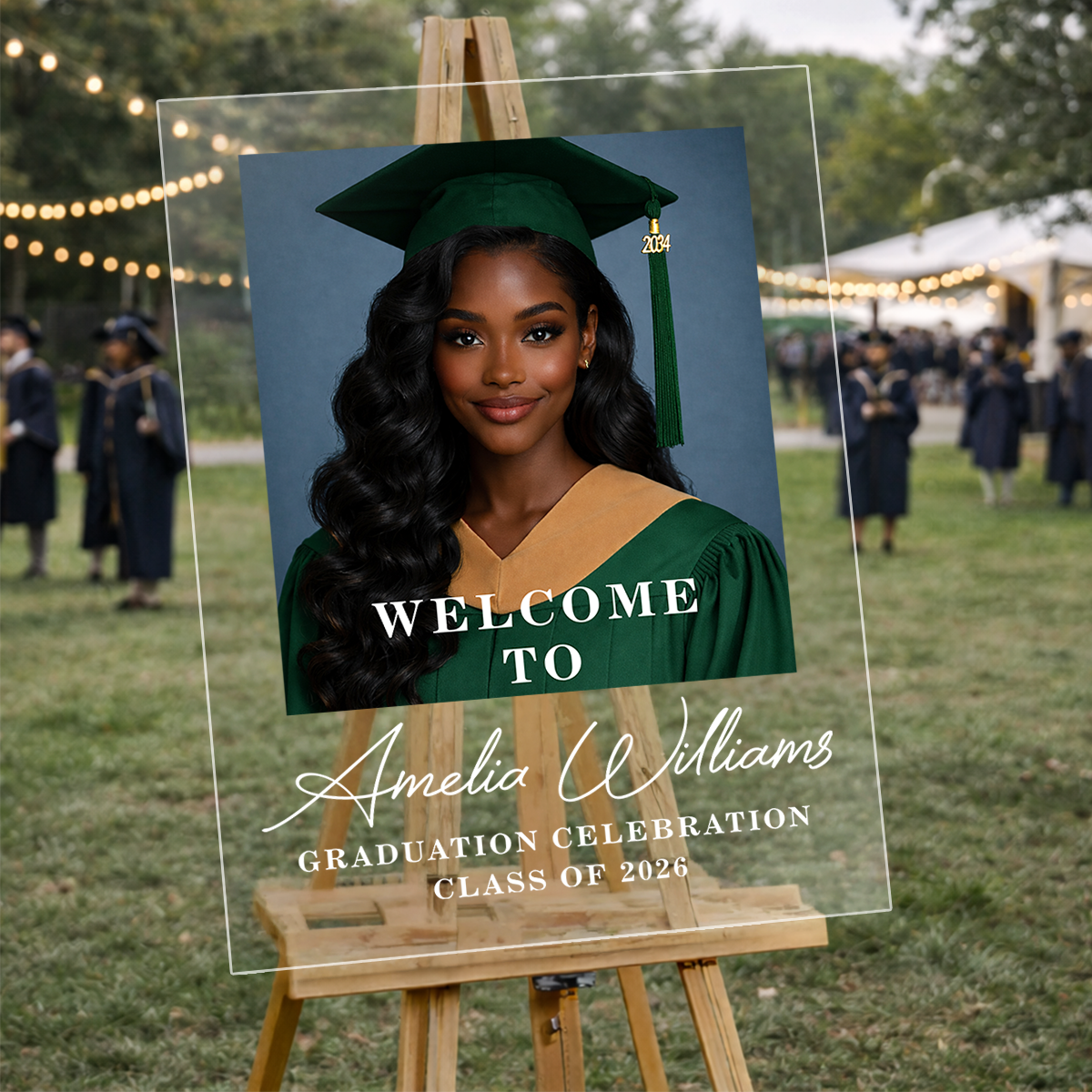 Graduation Acrylic - Personalized Acrylic Welcome Sign