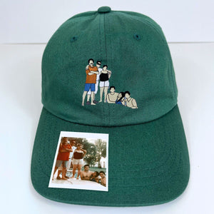 Custom Embroidered Family Portrait Classic Cap from Photo