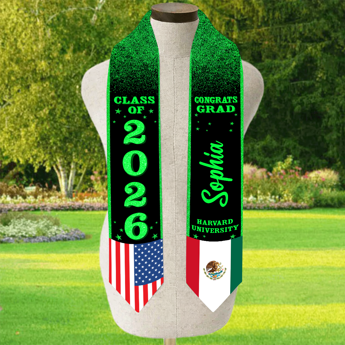 Custom Photo Graduation Stoles - Personalized Stoles
