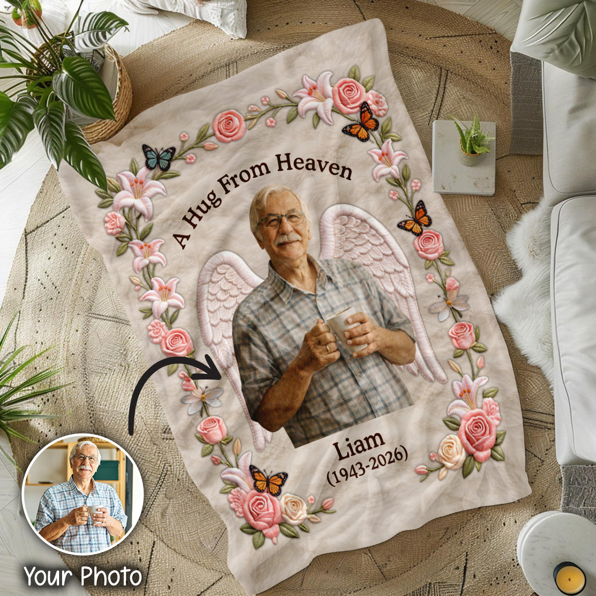 A Hug From Heaven - Memorial Blanket