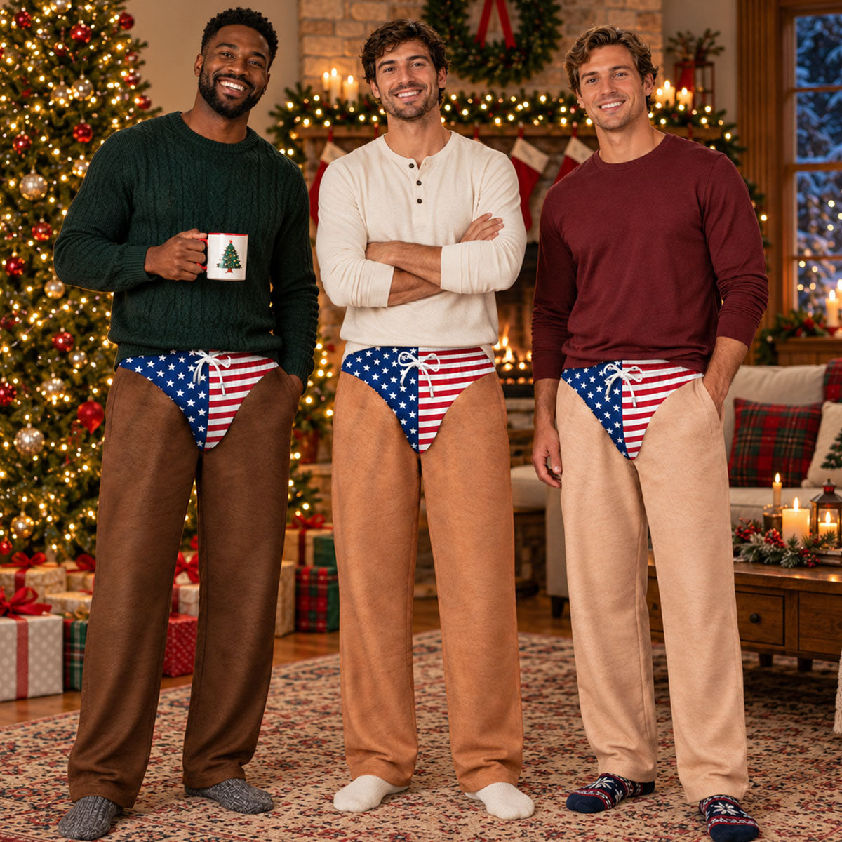 Freedom And Chill - Custom Funny Patriotic Men Pyjama Pants