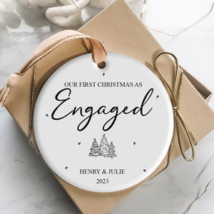 1st Christmas Engaged Christmas Cone Trees - Personalized Ornament - Christmas Gift 2_f9adc77f-0095-4500-a27a-b516d67e3076.jpg