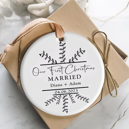 Christmas Engaged Classic Style - Personalized Ornament - Christmas Gift 2_faf2a9e3-f46f-4ac2-99ac-405647a8016d.jpg
