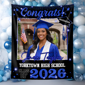 Class Of 2026 Custom Graduation Party Backdrop - Personalized Graduation Backdrop