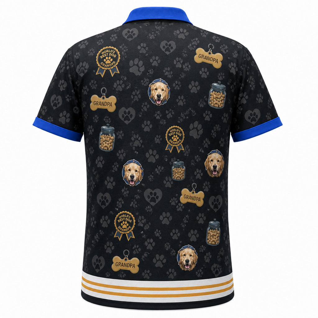 Dog Grandpa Custom Photo - Back view