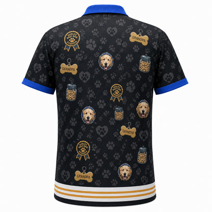 Dog Grandpa Custom Photo - Back view