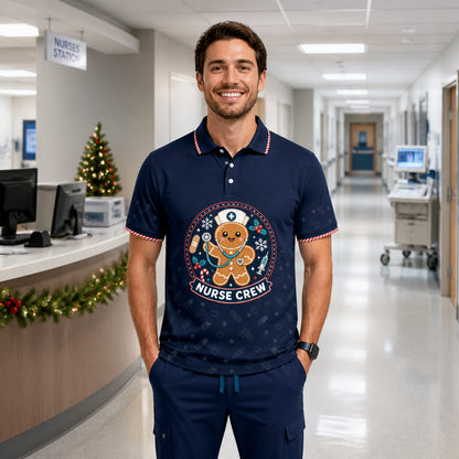 Gingerbread Nurse Crew Holiday Polo - Polo shirt - All over printed 2bbf1061-41c8-4387-9527-83c338c49f45.jpg
