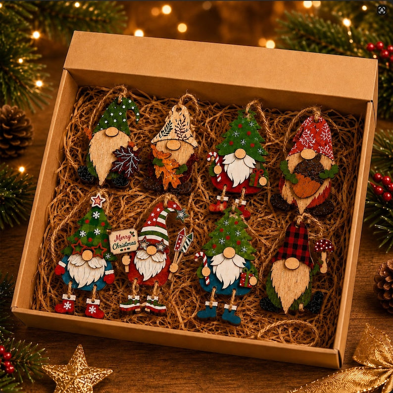 Wooden Christmas Decorations, Layered Hanging Ornaments For Christmas Tree, Rustic Farmhouse-style Holiday Mantel Decor 2c6927e3-8e4f-420a-891c-426d7f4ec809-kl1.jpg
