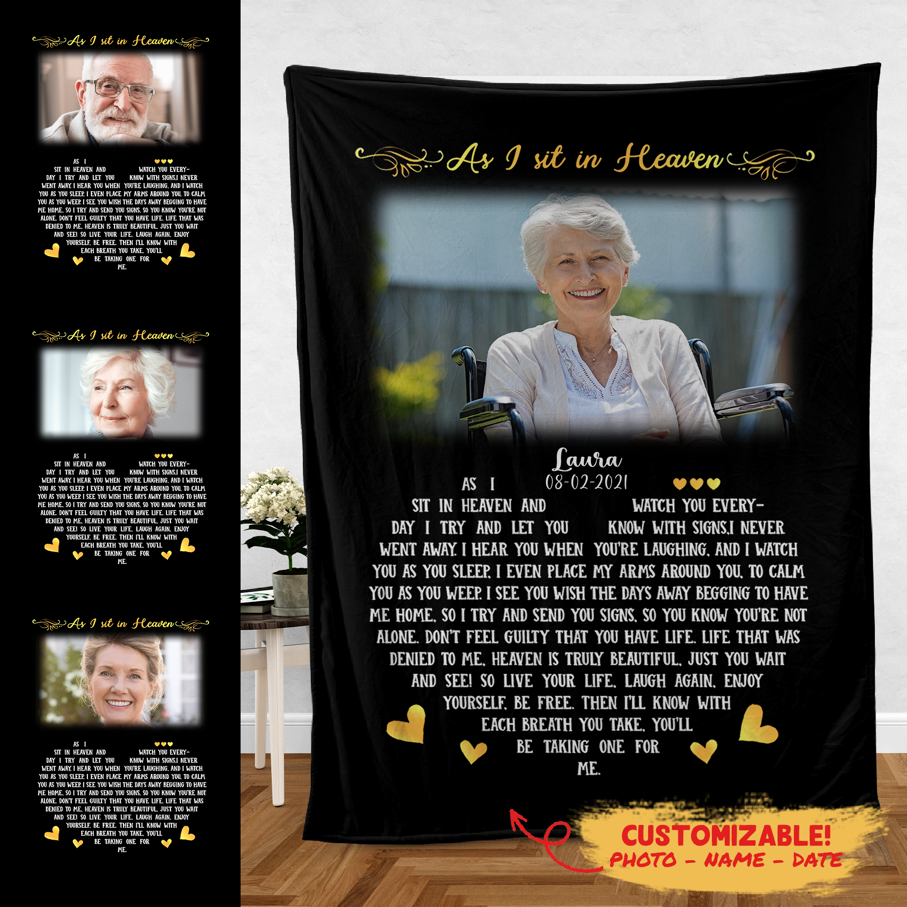 As I Sit In Heaven Black Personalized Photo Blanket Memorial 2copy_9ff0a745-5e04-4905-b528-efe9d0136e03.png