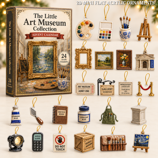 Art Museum Advent Calendar 2026 - 24-Day Festive Countdown, Acrylic Charms Blind Box - Gift For Art Lovers 2dfeb5b0-66f9-40fe-b357-3fa74bcbf4bd-museum-text.png
