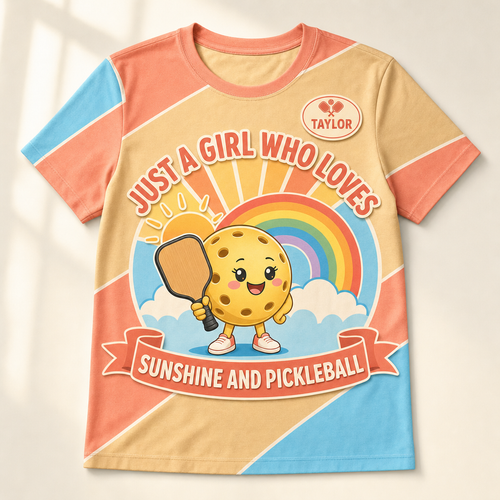 AOP Tee — Just a Girl Who Loves Sunshine and Pickleball (Custom Name) - Personalized T-Shirt - All over printed 2f700d34-b644-4cfa-bead-da0afa622ba9.png