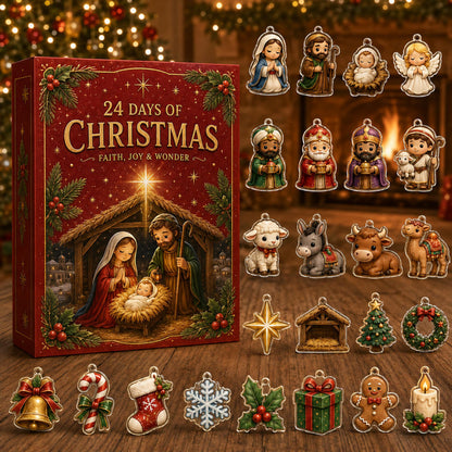 Nativity Advent Calendar, 24-Day Christian Christmas Countdown with Acrylic or Wood Charms 2ff295d4-bf09-4f01-854d-f63fb5059cec-1.jpg
