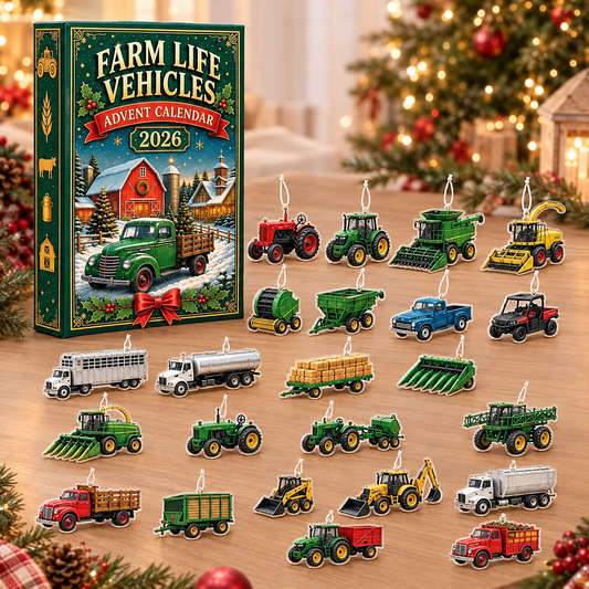 Farm Vehicle Advent Calendar 2026, 24 Acrylic Ornaments Tractors and Trucks, Christmas Countdown Gift 300ac537-88c3-44ea-a8b2-1b06305c7b9e-image.png