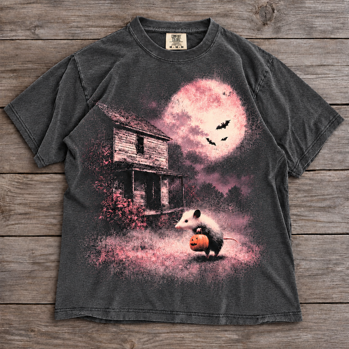 Possum After Dark Halloween T-Shirt – Funny Spooky Opossum Pumpkin Graphic Tee, Haunted House Moonlight Shirt for Weird & Wild Halloween Lovers 304f84e1-bbfb-4eea-9243-2beaae722a0e-chu-t-x-m.png