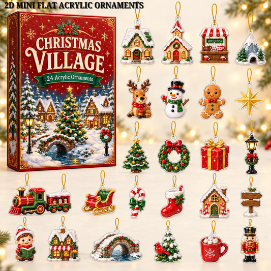 Christmas Village Moments Advent Calendar 2026 - 24-Day Festive Countdown, Acrylic Charms Blind Box - Gift For Family & Friends 30603cdc-d5a5-4f22-9b63-8f7b0ccf5bcc-village-text.png