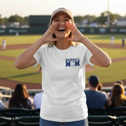 Personalized Baseball Mom Shirt Custom Kids Name & Number Tee