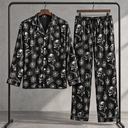 Cool Pirate Skull Pajama Set, Black Satin with Nautical Crossbones Print, Gothic Sleepwear with Pocket, Short & Long Sleeve, Gift For Hims 307ca874-0e37-43ad-88cb-37349adb7de4--o-ng-satin-en-kh-ng-t-i-ng-c-4.png