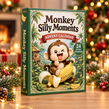 Monkey Silly Moments Advent Calendar 2026 - 24-Day Festive Countdown, Acrylic Charms Blind Box - Gift For Monkey Lovers 30870947-86b5-424f-af1d-df0eb1132a25-monkey-box.png