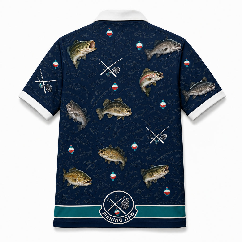 Best Fish Dad (Angler) - Back view