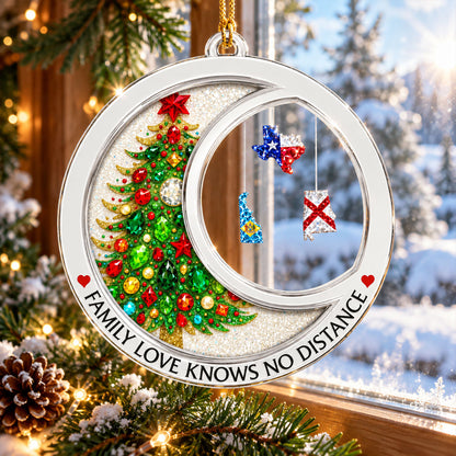 The Rhinestone Family Love Knows No Distance- Personalized Acrylic Ornament - Christmas Acrylic Ornament 30f0c38b-37db-4613-b303-8c084b3247e2-2.jpg