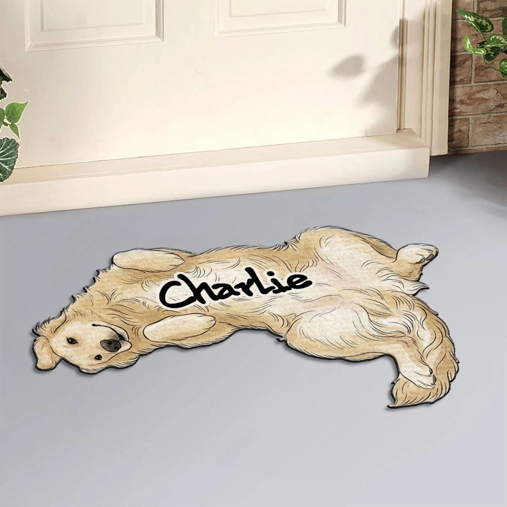 Personalized Dog-Shaped Doormat with Custom Name, Welcome Mat, Gift for Dog Lovers 311c909c-a274-47b2-aba8-1d94cc7be932-2.webp