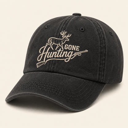 Gone Hunting Embroidered Dad Cap - Hero