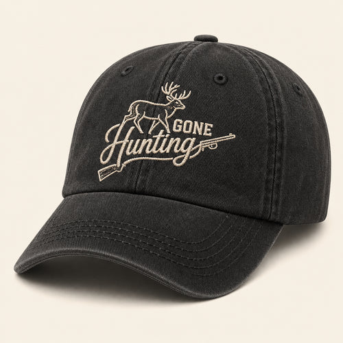 Gone Hunting Embroidered Dad Cap - Hero
