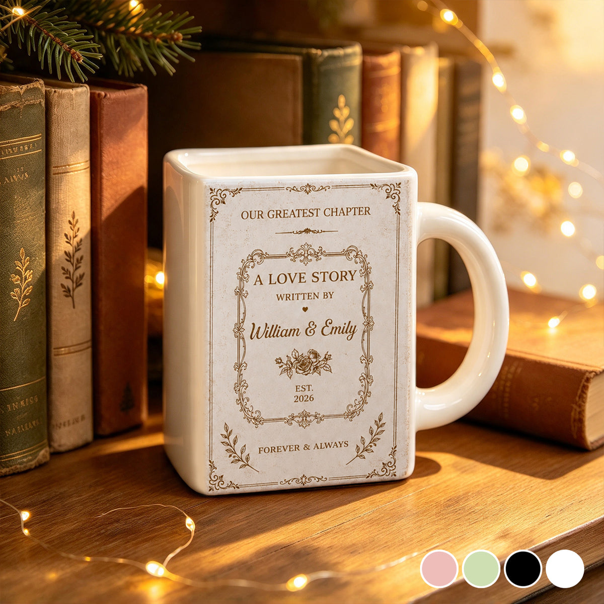 Anniversary Gift For Couples - Personalized Love Story Book Mug - Christmas Gifts 31ae90d6-95c0-49b8-a562-29402e102233-Banner-5.jpg