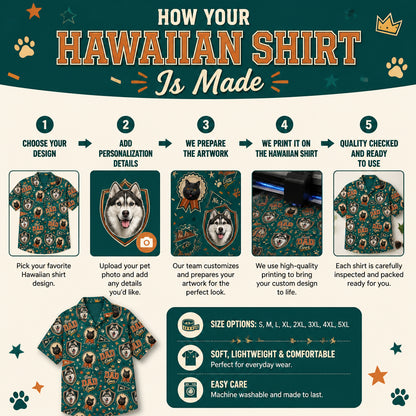 Best Dad Ever Pet Photo Hawaiian Shirt - How to customize