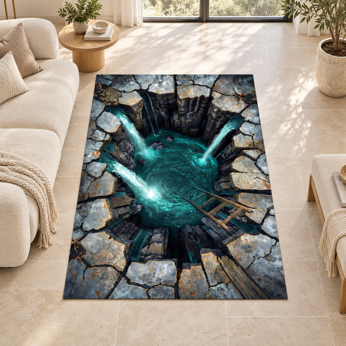 3D Optical Illusion Rug, Hole in the Floor Design, Trippy Area Rug for Living Room & Bedroom, Unique Home Decor 322108c1-0edd-488e-af8c-43914dfa40ac-Th-m-h-m-n-i-o-gi-c-xanh-ng-c.png