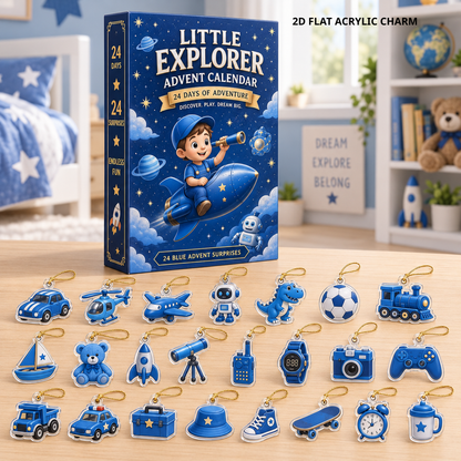 2026 Little Explorer Advent Calendar – 24 Days of Adventure with 24 Blue 2D Acrylic Charms, Fun Christmas Countdown Gift for Kids, Curious Minds & Little Adventurers 326a71ee-4556-49d8-860a-5e5e5a80d8b3-1.png