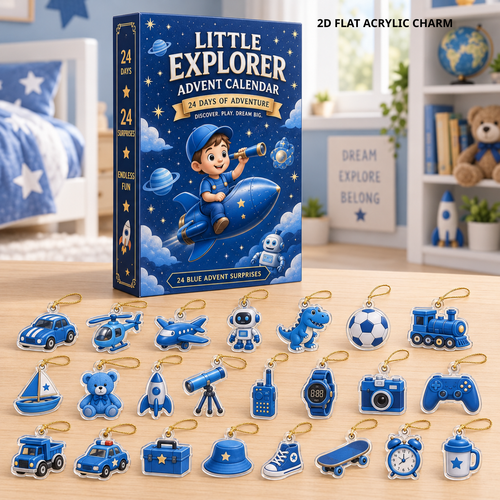 2026 Little Explorer Advent Calendar – 24 Days of Adventure with 24 Blue 2D Acrylic Charms, Fun Christmas Countdown Gift for Kids, Curious Minds & Little Adventurers 326a71ee-4556-49d8-860a-5e5e5a80d8b3-1.png