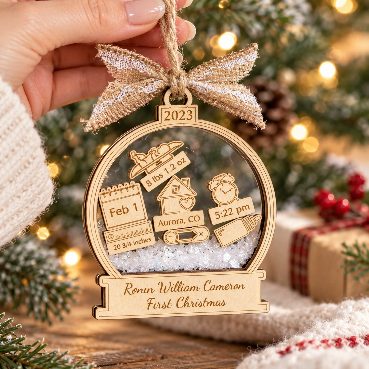 Baby's First Christmas Ornament: Snow Globe Keepsake - 4D Shaker Ornament - Gift For Baby 3278a674-1cd3-4e26-bd78-0fef5cabc77b-ChatGPT-Image-10_05_27-12-thg-9-2026.png