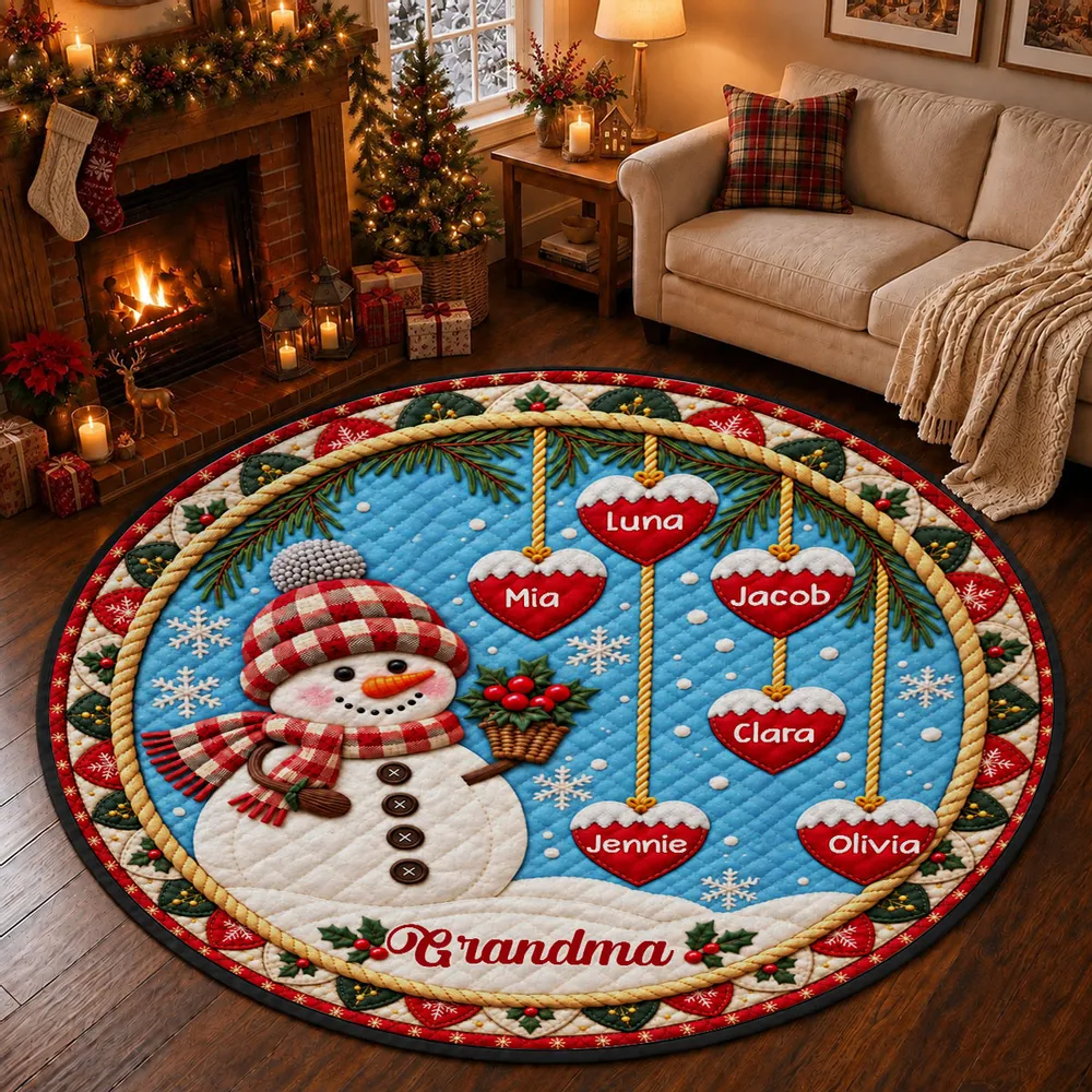 Happy Christmas Snowman Grandma - Personalized Quilted Carpet - Christmas Decoration, Gift For Grandma 327e4ea7-33d9-4765-b1fa-911b5a2f4f85-2.png