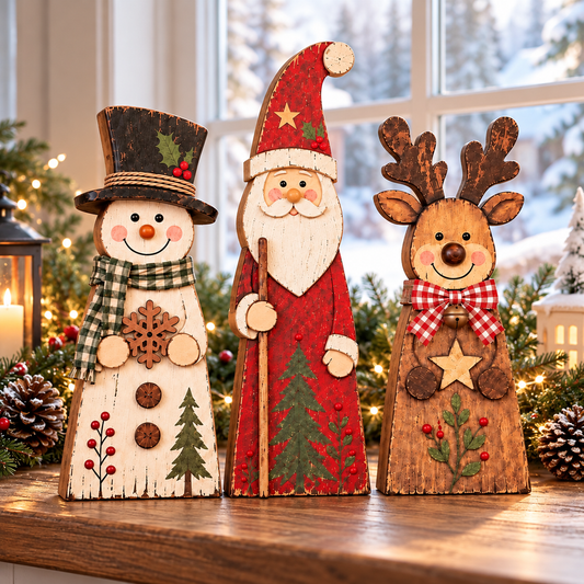 Wooden Block Christmas Decor Vintage Tiered Tray Santa Snowman Reindeer Sign 329295d9-95bc-481d-a418-957491fda511-banner-1.png