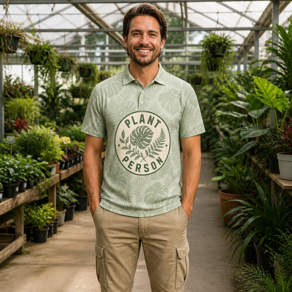Plant Person Botanical Crest AOP Polo - Polo shirt - All over printed 32c3fdde-342a-491f-92e2-52caa454982e.jpg
