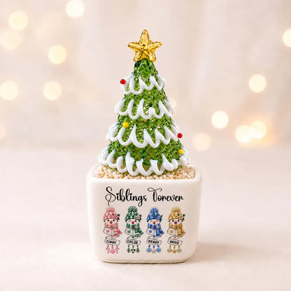 Siblings Forever - Personalized Potted Christmas Tree - Christmas Gift For Family 32dfbbf6-0036-40c4-80c1-79c93d31824f-6.webp