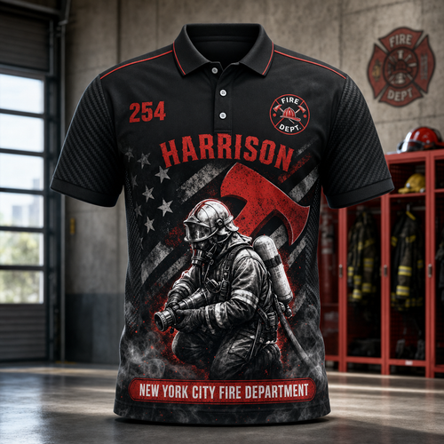 Custom Firefighter Name + Unit Number AOP Polo - Personalized Polo shirt - All over printed 3317770f-cd41-4b5b-9eb7-d92cbd8a0908.png