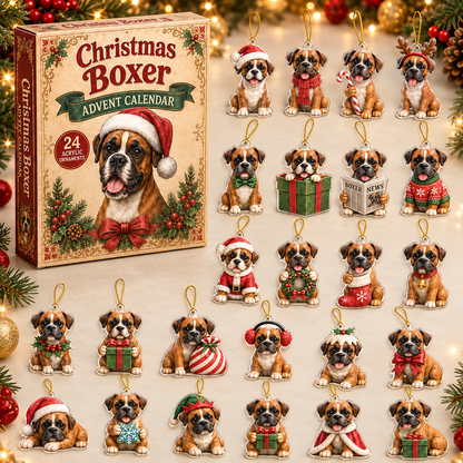 Christmas Boxer Advent Calendar 2026 - 24-Day Festive Countdown, Acrylic Charms Blind Box - Gift For Boxer Lovers 33bc693f-4732-41e8-8f5a-3f5c7fc95127-boxer-box-charms.png