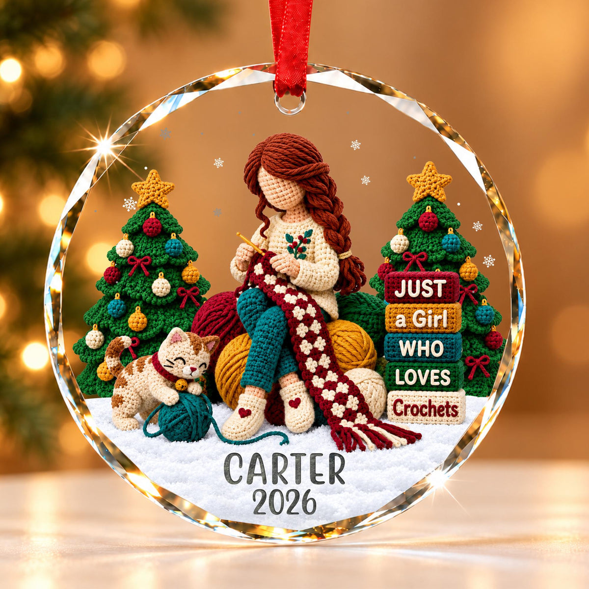 Personalized Crochet Ornament 2026, Crochet Lover Gift, Gift For Knitter, Yarn Lover Gift, Gifts for Crocheters, Knitting Christmas Ornament 33d7b442-3d69-458a-a0ff-cc7b606b65f4-1.jpg
