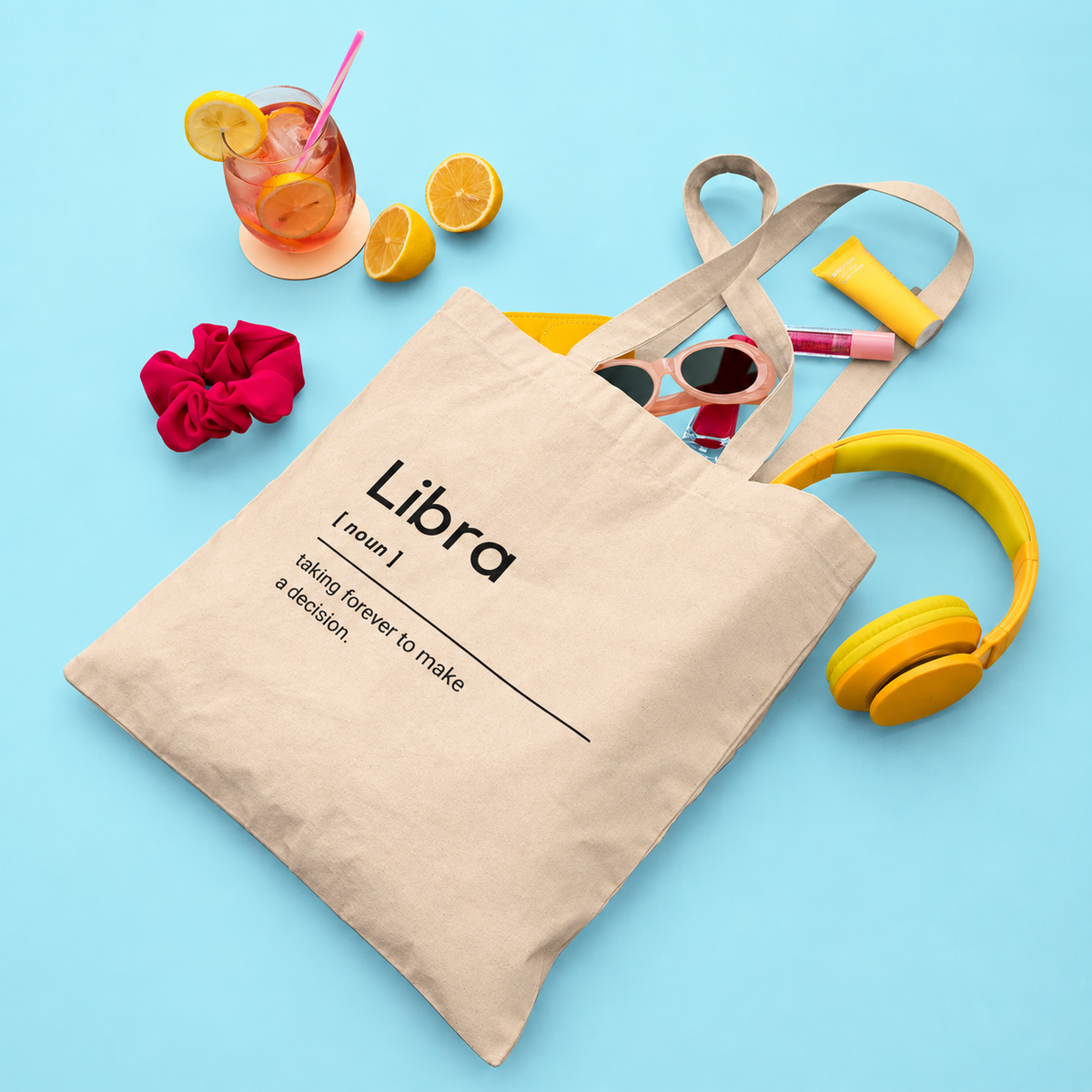Funny Libra Definition Tote Bag, Zodiac Canvas Shopper UK, Astrology Gift, Novelty Star Sign Bag, Libra Birthday Present 33eb3de0-969b-4990-a9aa-0a50982fe39d-T-i-tote-Libra-tr-n-n-n-xanh-pastel-1.png