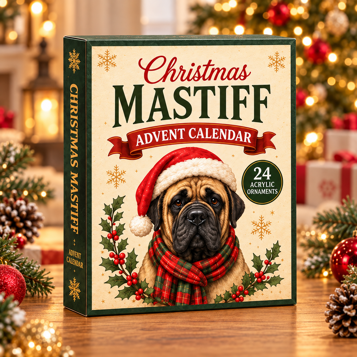 Christmas Mastiff Advent Calendar 2026 - 24-Day Festive Countdown, Acrylic Charms Blind Box - Gift For Mastiff Lovers 344d95f7-6c91-4ad5-a7cb-6eada1bbc701-christmas-mastiff-box.png